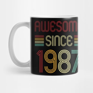 Vintage Awesome Since 1987 Mug